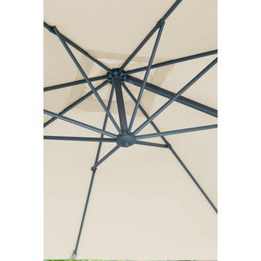 Platinum Voyager T2 2.7m Square Champagne Free Arm Parasol