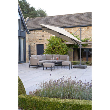 Platinum Voyager T2 2.7m Square Champagne Free Arm Parasol