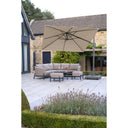 Platinum Voyager T2 2.7m Square Champagne Free Arm Parasol