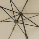 Platinum Voyager T2 2.7m Square Champagne Free Arm Parasol