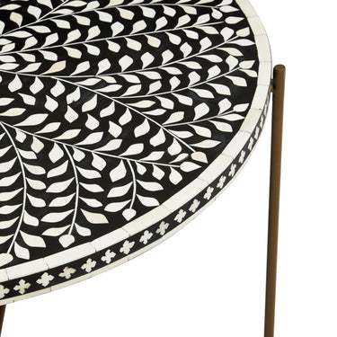 Serena coffee table. Bone floral coffee table.