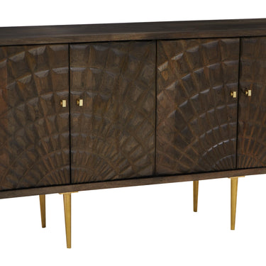 Sol sideboard. Mango wood cabinet. Home storage.