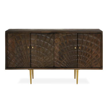 Sol sideboard. Mango wood cabinet. Home storage.