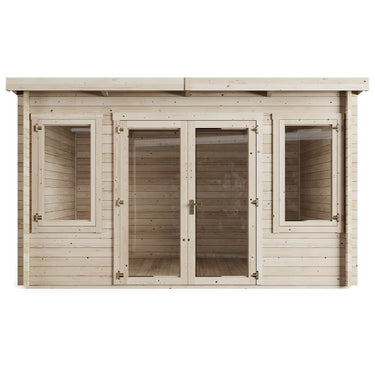 Store More - Ashley Pent Log Cabin Garden Room - 4.0m x 3.0m.