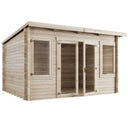 Store More - Ashley Pent Log Cabin Garden Room - 4.0m x 3.0m.