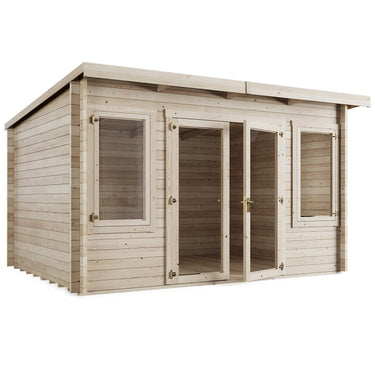 Store More - Ashley Pent Log Cabin Garden Room - 4.0m x 3.0m.