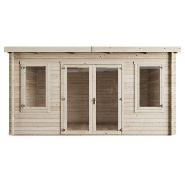 Store More - Ashley Pent Log Cabin Garden Room - 4.5m x 3.5m