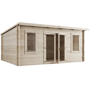 Store More - Ashley Pent Log Cabin Garden Room - 5.0m x 4.0m
