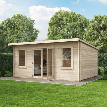 Store More - Ashley Pent Log Cabin Garden Room - 5.0m x 4.0m