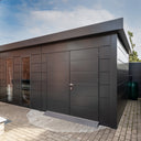 Telluria - Eleganto Premier plus steel garden room. 5.4 x 3.6m. Outdoor living.