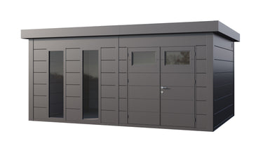 Telluria - Eleganto Premier plus steel garden room. 5.4 x 3.6m. Outdoor living.