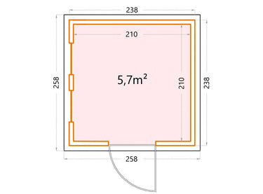 Telluria - Luminato steel garden room. 2.4 x 2.4m. Outdoor living