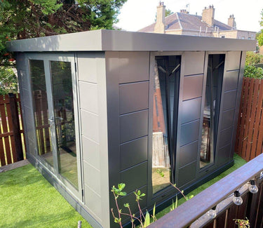 Telluria - Luminato steel garden room. 3.0 x 3.0m. Outdoor living.