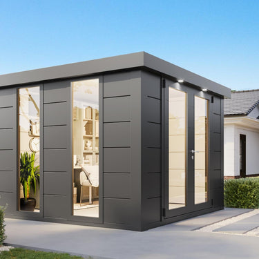 Telluria - Luminato steel garden room. 3.0 x 3.0m. Outdoor living.