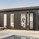 Telluria - Luminato steel garden room. 5.4 x 3.6m. Outdoor living.