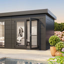 Telluria - Luminato steel garden room. 5.4 x 3.6m. Outdoor living.