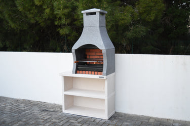 Xclusive Decor - Firenze Charcoal BBQ with side table.