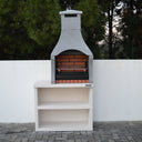 Xclusive Decor - Firenze Charcoal BBQ with side table.