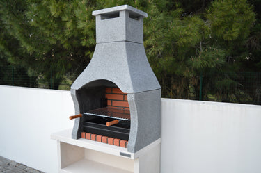 Xclusive Decor - Firenze Charcoal BBQ with side table.