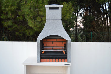 Xclusive Decor - Firenze Charcoal BBQ with side table.