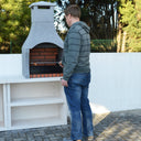 Xclusive Decor - Firenze Charcoal BBQ with side table.