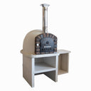 Xclusive Decor - Premier Wood Fired Pizza Oven with Stand and Side Table.