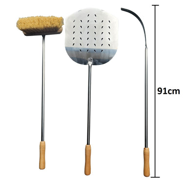 Xclusive Decor - Stainless Steel Pizza Oven Tools - 3 Pieces